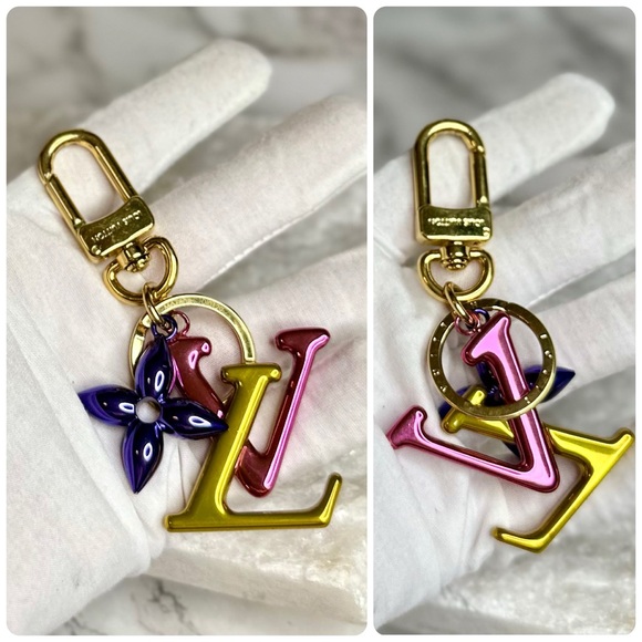 EUC Louis Vuitton Multicolor New Wave Bag Charm Key Holder - Picture 16 of 17